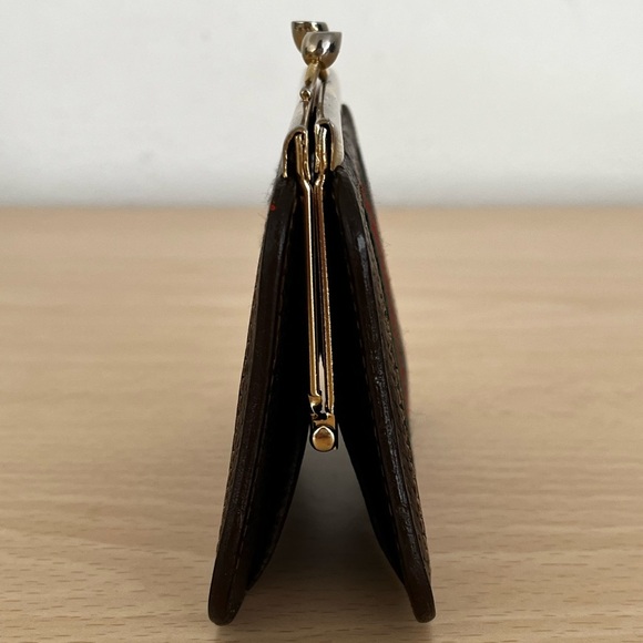 Rare Gucci GG Supreme Kiss Lock Coin Purse EUC Box Circa 1979-80 - Picture 7 of 16